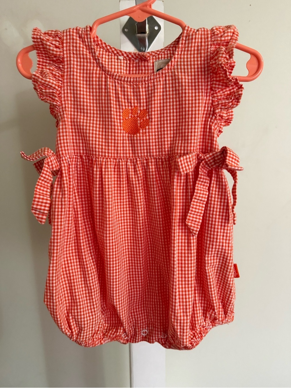 Team Garb Clemson Bubble Romper